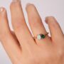 Harmony Lab Grown Diamond And Created Gemstone Ring, thumbnail 1 of 12