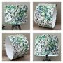 Betty Green And White Floral Velvet Lampshades, thumbnail 6 of 8