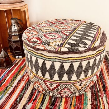 Tribal Design Bohemian Footstool Pouffe, 3 of 7