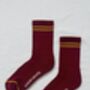 Cardinal Red Boyfriend Socks, thumbnail 2 of 4