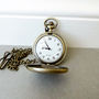 Personalised Bronze Pocket Watch With Engraved Initials, thumbnail 2 of 3