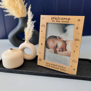 Personalised New Baby Announcement Gift Picture Frame, 9 of 9