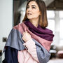 Colourblock Cashmere And Modal Shawl Scarf, thumbnail 8 of 12