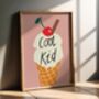 Cool Kid 99 Ice Cream Art Print, thumbnail 1 of 6