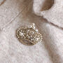 Vintage Style Gold Crown Brooch, thumbnail 3 of 5