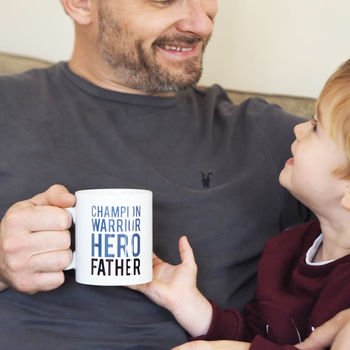 Champion Warrior Hero Father Mug Gift For Dads, 2 of 7