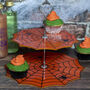 Spider Cobweb Acrylic Two Tier Party Cake Stand, thumbnail 1 of 2