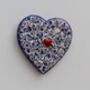Handmade Blue And White China Heart Mosaic Wall Art, thumbnail 3 of 3