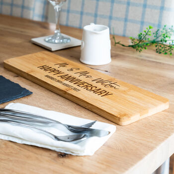 Personalised Kitchen Bamboo Serving Board, 4 of 5