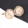 1936 90th Birthday George V Farthing Coin Cufflinks, thumbnail 2 of 3