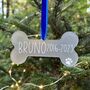 Remembrance Dog Bone Christmas Decoration, thumbnail 2 of 5