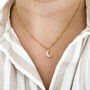 Small Moon Crescent Necklace, thumbnail 4 of 4