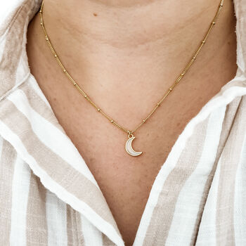 Small Moon Crescent Necklace, 4 of 4