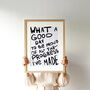 'What A Good Day' Inspirational Wall Poster Print, thumbnail 1 of 8