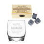 Personalised 'I Love You More Than Whisky' Glass And Stones Gift Set, thumbnail 4 of 4