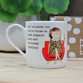 'Throw On Some Leopard Skin' Mug, 2 of 2