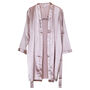 Pink Embroidered Bridesmaid Dressing Gown, thumbnail 2 of 3