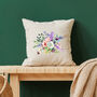 Flowers And Feathers Cushion, thumbnail 1 of 2