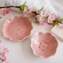 Handmade Pink Ceramic Curvy Soap Dish, thumbnail 2 of 12