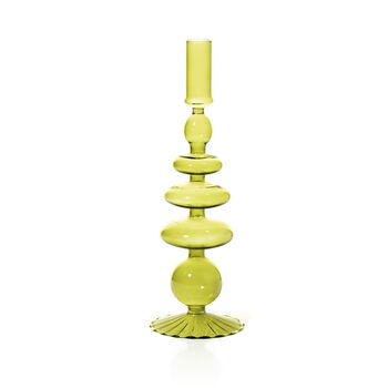 Glass Candlesticks In Assorted Colours, 4 of 10