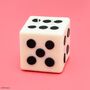 Monopoly Roll The Dice Black And White Pillar Candle, thumbnail 3 of 4