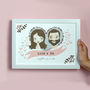 Personalised Couple Print Love Portrait, thumbnail 4 of 7