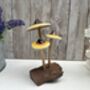 Psychedelic Yellow Amanita Mushroom Sculpture Small, thumbnail 3 of 12