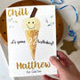 Personalised Ice Cream Age Birthday Card, thumbnail 4 of 10