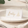 Tree Doodle Foiled Christmas Dinner Place Cards, thumbnail 1 of 2