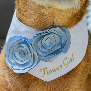 Personalised Dog Wedding Flower Bandana, 4 of 12