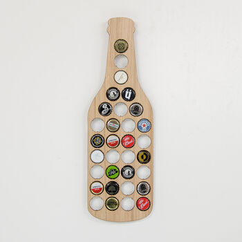 Beer Cap Beer Bottle Shape Wall Hanger, 3 of 7