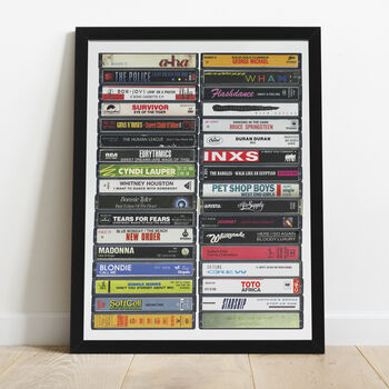 80s Music, 1980s Anthems, Personalised '80s Gift, 4 of 9