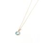 Yellow Gold Cushion Briolette Cut Topaz Necklace, thumbnail 3 of 4