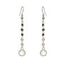 Long Silver Plated Crystal Earrings, thumbnail 2 of 4