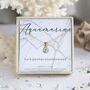 Rose Gold March Birthstone Necklace Aquamarine, thumbnail 1 of 4
