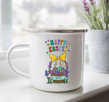 Personalised Easter Enamel Mug With Treats, 7 of 12