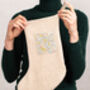 Knitted Christmas Stocking With Liberty Pocket, thumbnail 2 of 3