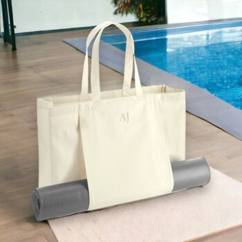 Personalised Monogram Yoga Tote Bag, 5 of 6