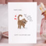 Funny Tabby Cat Farting Valentine Card, thumbnail 2 of 4