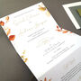 Autumn Fall Wedding Invitations Sample, thumbnail 7 of 9