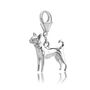 Chihuahua Charm Sterling Silver, thumbnail 5 of 12