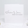 Personalised Calligraphy Engagement Card, thumbnail 2 of 5