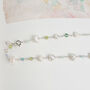 Multi Pearls Swarovski And Gemstones Necklace, thumbnail 4 of 12