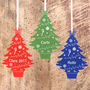 Personalised Acrylic Tree Christmas Tree Decoration, thumbnail 1 of 3
