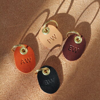 Personalised Leather Key Tag, 2 of 7
