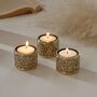 Eze Hand Engraved Brass Tealight Holders, thumbnail 3 of 7