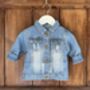 Baby/Toddler Denim Jacket With Embroidered Name, thumbnail 6 of 7