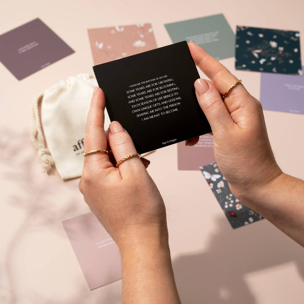 Mindful Daily Affirmation Cards Set, 1 of 3