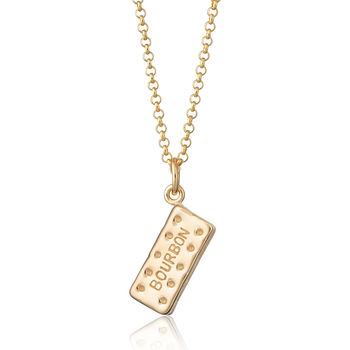 Personalised Bourbon Biscuit Charm Necklace, 10 of 11