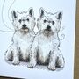 Personalised Westie Happy Valentine's Card, thumbnail 4 of 4